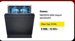 Skousen Siemens SN65ZX07CE iQ500, Integrert oppvaskmaskin tilbud
