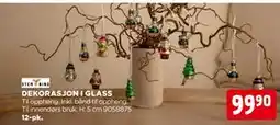 jem & fix DEKORASJON I GLASS, NOK 99.9 tilbud