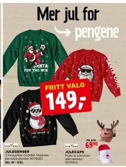 jem & fix JULEGENSER, NOK 149 tilbud