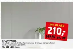 jem & fix SMARTPANEL, NOK 210 tilbud