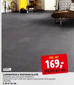 jem & fix LAMINATGULV MUSTANG SLATE, NOK 169 tilbud