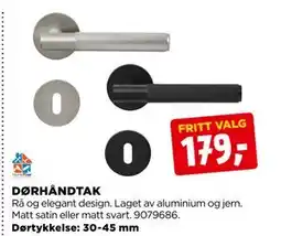 jem & fix DØRHÅNDTAK, NOK 179 tilbud