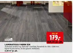 jem & fix LAMINATGULV MØRK EIK, NOK 179 tilbud