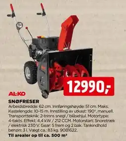 jem & fix SNØFRESER, NOK 12990 tilbud
