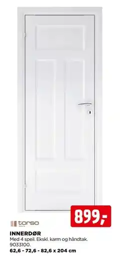 jem & fix INNERDØR, NOK 899 tilbud