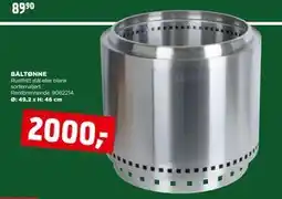 jem & fix BÅLTØNNE, NOK 2000 tilbud