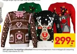 Rusta LED-gensere i forskjellige utførelser!, NOK 299 tilbud