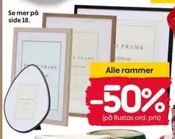 Rusta Alle rammer tilbud