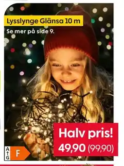 Rusta Lysslynge Glänsa 10 m, NOK 49.9 tilbud