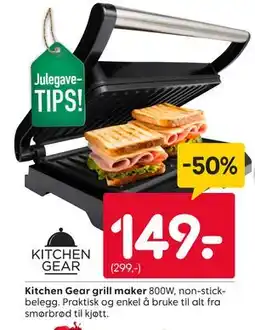 Rusta Kitchen Gear grill maker, NOK 149 tilbud