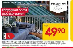 Rusta Decoration LED Light System, NOK 49.9 tilbud