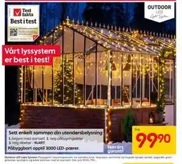 Rusta Outdoor LED Light System tilbud