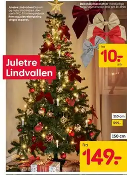 Rusta Juletre Lindvallen tilbud