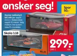Rusta Rastar radiostyrt bil 1:18., NOK 299 tilbud