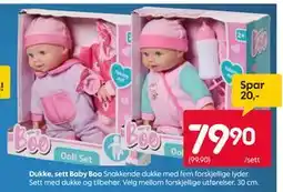 Rusta Dukke, sett Baby Boo, NOK 79.9 tilbud