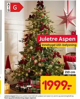 Rusta Juletre Aspen, NOK 1999 tilbud