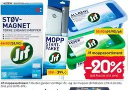 Rusta Jif moppesortiment tilbud