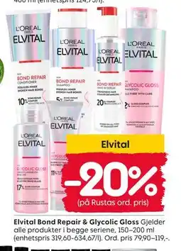 Rusta Elvital tilbud