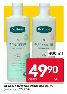 Rusta Dr Greve flytende intimsåpe, NOK 49.9 tilbud