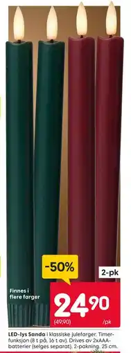 Rusta LED-lys Sanda, NOK 24.9 tilbud