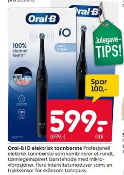 Rusta Oral-B iO elektrisk tannbørste, NOK 599 tilbud