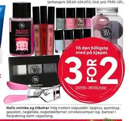 Rusta NoFo sminke og tilbehør tilbud
