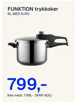 Jernia FUNKTION trykkoker, NOK 1199, Medlemspris tilbud