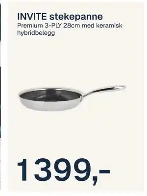 INVITE stekepanne, NOK 1399