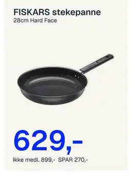 Jernia FISKARS stekepanne, NOK 899, Medlemspris tilbud