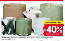 Rusta Telysholder Cleo tilbud