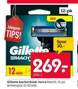 Rusta Gillette barberblad, herre, NOK 269 tilbud