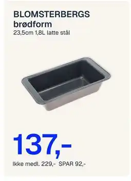 Jernia BLOMSTERBERGS brødfor m, NOK 229, Medlemspris tilbud