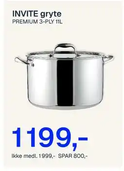 Jernia PREMIUM 3-PLY 11L, NOK 1999, Medlemspris tilbud