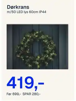 Jernia Dørkrans, NOK 419 tilbud