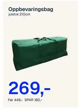 Jernia Oppbevaringsba g, NOK 269 tilbud