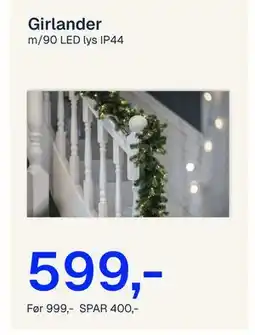 Jernia Girlander, NOK 599 tilbud