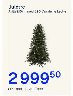 Jernia Juletre, NOK 2999.5 tilbud