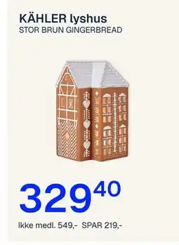 Jernia KÄHLER lyshus, NOK 549, Medlemspris tilbud