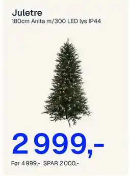 Jernia Juletre, NOK 2999 tilbud