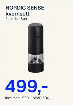 Jernia NORDIC SENSE kvernsett, NOK 999, Medlemspris tilbud