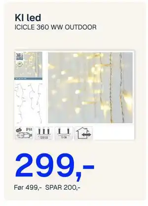 Jernia KI led, NOK 299 tilbud