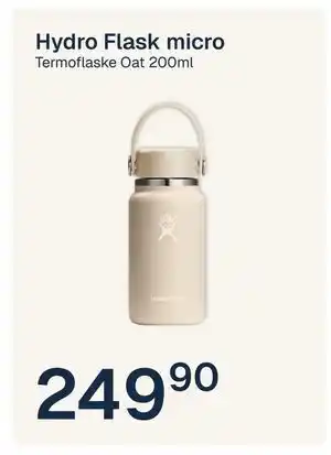 Jernia Hydro Flask micro, NOK 249.9 tilbud