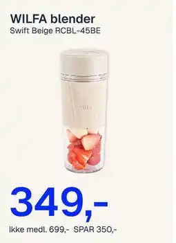 Jernia WILFA blender, NOK 699, Medlemspris tilbud
