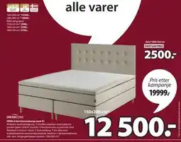 JYSK HEMLA kontinentalseng sand-91 tilbud