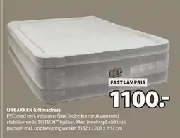 JYSK URBAKKEN luftmadrass, NOK 1100 tilbud