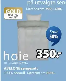 JYSK ABELONE sengesett tilbud
