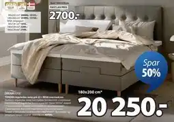 JYSK TONDRA regulerbar seng grå-23 + RESA overmadrass., NOK 20250 tilbud