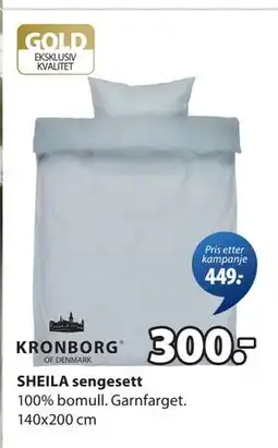 JYSK SHEILA sengesett, NOK 300 tilbud