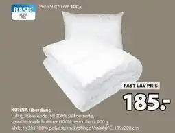 JYSK KUNNA fiberdyne, NOK 185 tilbud