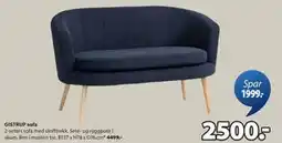 JYSK GISTRUP sofa, NOK 2500 tilbud